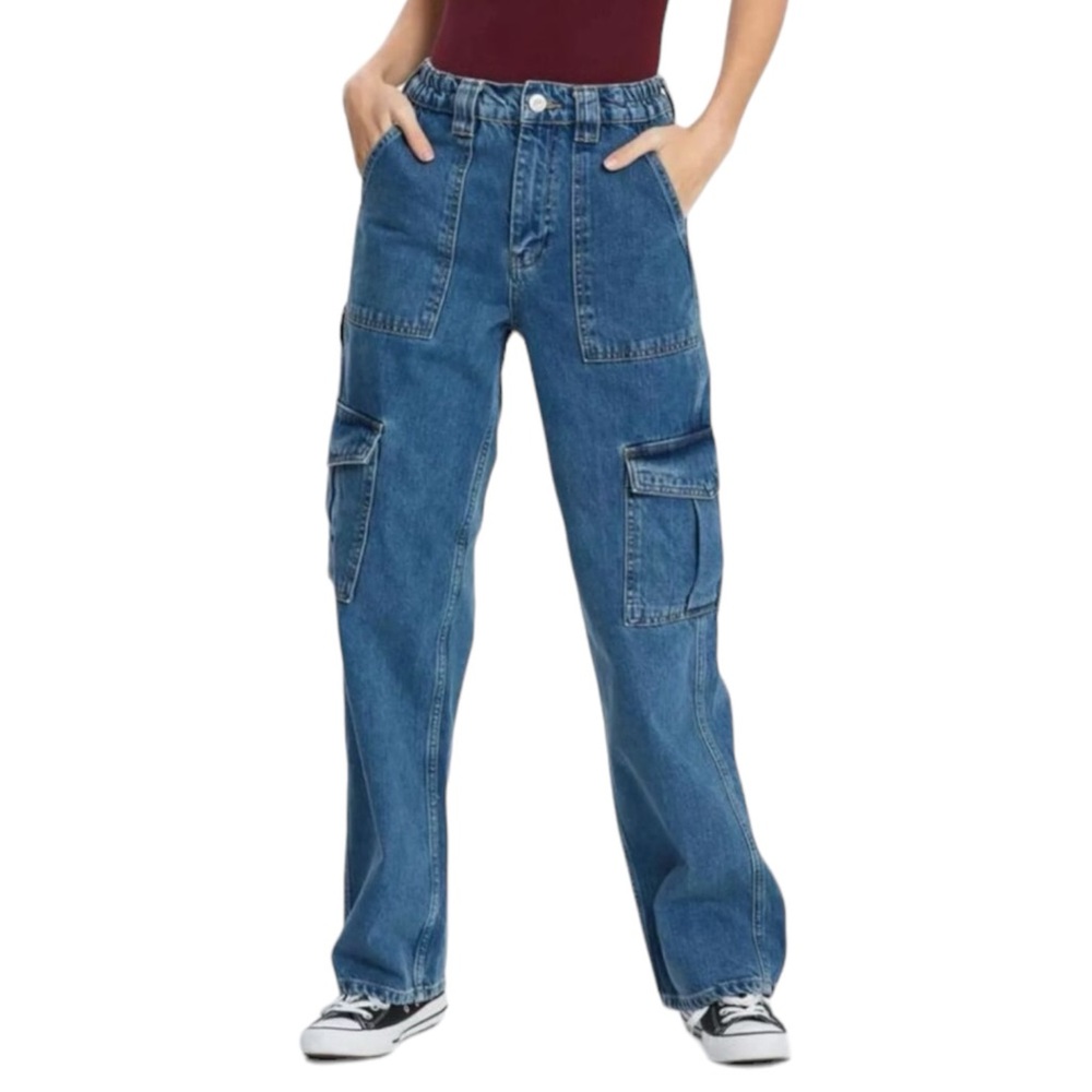Urban Outfitters BDG Blue Baggy Cargo Jeans